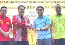 沙道联总会长江先雄  出席金马旺圣王宫欢迎宴