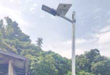 邱文正透过拨款安排甘榜亚逸安太阳能灯