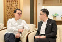 潘明丰冯晋哲会面商经济形势有成果