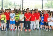 第4届美华杯青少年男女篮球锦标赛杯主谭国明主持开球礼