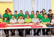 惠东安公会中秋联谊会会员理事出席场面愉悦