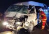 Firemen save five victims in van and lorry collision in Kinabatangan