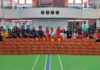 亚庇善导小学过年送柑迎马年