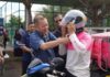 陈泓缣推免费换头盔计划.庇百人受惠提升骑士安全