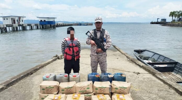 “Oil runner” detained by MMEA Tawau, subsidised cooking oil and fuel seized