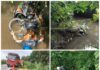 Penemuan mayat mangsa kemalangan dalam parit