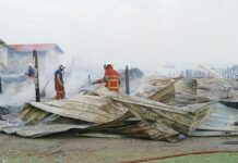 28 rumah musnah dalam kebakaran di Kg Nunuyan Laut
