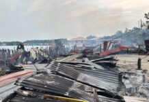 28 homes gutted in dawn fire at Sandakan water village