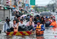 曼谷大雨洪水未退 近4900人撤离避难